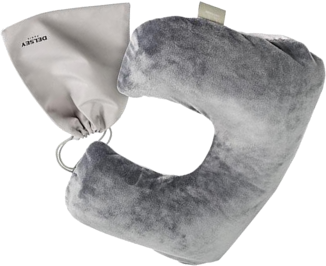 TN INFLATABLE TRAVEL PILLOW GREY